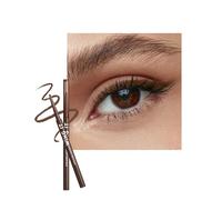 Matte Gel Crayon Yeux, Eye Liner Brun Waterproof, Longue Tenue Lisse Eyeliner, Mécanisme Rétractable Pointe Biseautée, Anti-Tache Hautement Pigmenté Application Facile Eyeliners, Maquillage Femme-02