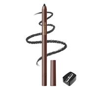 Matte Gel Crayon Yeux, Eye Liner Pen Noir Gris Waterproof Long Lasting, Résistant aux Taches Eyeliner, Highly Pigmented Smooth Crème Texture Stylo Eye Liner, avec Taille Crayon Maquillage Femme-02