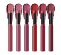 Matte Nude Lipstick, Tube Lipsticks with 6 Colors, Waterproof, Hydrating, Smudgeproof, High-Pigmented Lip Stick Makeup for Women, Girls, Friends, and Family