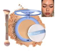 Matte Perfection Pressed Powder, Matte Wet and Dry Powder, Lasting Waterproof Makeup, Lasting Waterproof Face Powder, Face Oil Control Powder for Oily Skin (#03 PURE BEIGE)