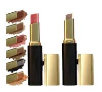 Matte Two Color Eyeshadow Stick Set, Dual-Color Eyeshadow Stick, Featuring Both Shimmery and Matte Shades, Waterproof Long-Lasting Blendable Eye Shadow Sticks for Quick Eye Makeup (#01+#02)