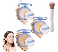 Matte Wet And Dry Powder, GAGK Matte Perfection Pressed Powder, GAGK Oil Control Powder, Matte Smooth Setting Powder Makeup, Waterproof Long Lasting Finishing Face Powder (#1+#2+#3)