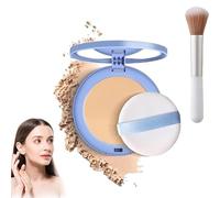 Matte Wet And Dry Powder, GAGK Matte Perfection Pressed Powder, GAGK Oil Control Powder, Matte Smooth Setting Powder Makeup, Waterproof Long Lasting Finishing Face Powder (#2 NATURAL BEIGE)