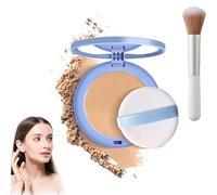 Matte Wet And Dry Powder, GAGK Matte Perfection Pressed Powder, GAGK Oil Control Powder, Matte Smooth Setting Powder Makeup, Waterproof Long Lasting Finishing Face Powder (#3 PURE BEIGE)