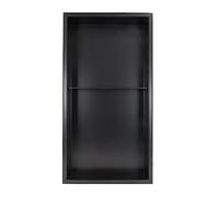 Matte304 Étagère de douche encastrée étanche en acier inoxydable 305 x 610 x 103 mm Solution de rangement moderne pour salle de bain