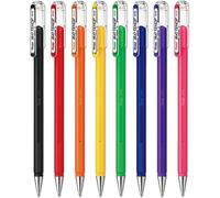 Mattehop Lot De 8 Stylos Roller À Encre Gel Liquide K110-1,0 Mm 1 De Chaque Couleur Dans Un Emballage D'oreiller
