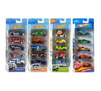 Mattel 1806 Hot Wheels Ensemble 5 Véhicules Échelle 1:64 Un Emballage Au Choix