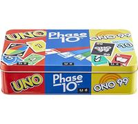 Mattel 3 Card Bundle TIN (UNO, Phase 10, O'NO 99)