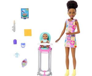 Mattel Barbie Baby-Sitter Skipper+bébé HTK34