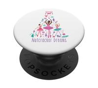 Mattel - Barbie Holidays - Casse-Noisette Rêves Barbies Dancing PopSockets PopGrip Adhésif
