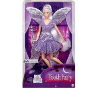 Mattel, Barbie Signature Tooth Fairy Mannequin avec ailes de fée et baguette magique, Coloré