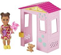 Mattel - Barbie Skipper Babysitters Inc. Toddler Girl Doll and Playhouse Playset