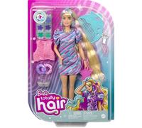Mattel Barbie Super Cheveux Poupée Avec Robe À Étoiles