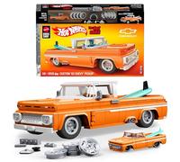 Mattel Brick Shop Hot Wheels Coffret de Construction Custom Chevy Pickup 1962 de Mattel Brick Shop, série Elite avec 858 pièces, pour les collectionneurs adultes et enfants à partir de 10 ans, JFT20