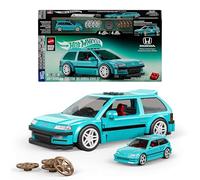 Mattel Hot Wheels - Coffret construction Custom Honda Civic EF 1990, 248 pièces, série Speed