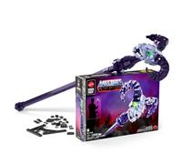 Mattel Brick Shop Maîtres de l'univers Ensemble Bâton de Havoc | 1098 pièces, brique lumineuse, mâchoire articulée, socle 2-en-1, idée cadeau adulte 17 ans et plus, JNH53