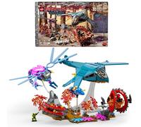 Mattel Brick Shop Masters of The Universe Kit de Construction Combat Aérien Les Maîtres de l’Univers Coffret de Construction avec 411 pièces et 10 Figurines pour collectionneurs dès 13 Ans, JNF83