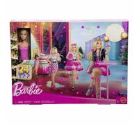 Barbie Calendrier de l'Avent Fashionistas JFL63 – 24 pièces et accessoires – Rose dès 3 ans