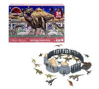 Mattel Calendrier de l'Avent Jurassic World, 24 jours, 19 mini dinosaures