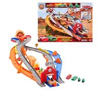 Mattel Cars Coffret Piste de Course Rescue Road Course de Radiator Springs avec Flash McQueen, Chicks Hicks et 2 véhicules Pitty, 2 façons de jouer, JFL57