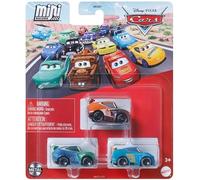 Mattel Cars Mini Racers, Lot de 3 véhicules moulés sous pression (NG Trio Pack - Michael Rotor, Tim Treadless, Jim Reverick)