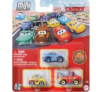 Mattel Cars Mini Racers Race and Rescue Lot de 3 véhicules moulés sous pression (Mater Luigi et Sally)