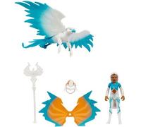 Masters of the Universe He-Man and The Sorceress Figure & Winged Falcon Vehicle Set Inspired by Motu Netflix Animated Series, Collectible Toy Gift for Ages 4 Years & Older