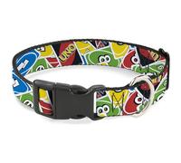 Mattel Collier pour Chien avec Boucle en Plastique Motif Cartes UNO Multicolore 17,8 à 21,6 cm Largeur 1,3 cm