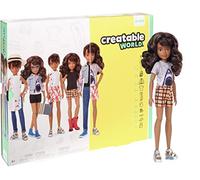 Mattel Creatable World Poupée à Personnaliser aux Cheveux Bruns Ondulés, Vêtements et Accessoires, Jouet Créatif pour Enfants à Partir de 6 Ans, GGT68