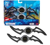 Mattel DC Premier Accessoire de Jeu de rôle Batarangs Batlink, Arme emblématique de Batman au Design Boomerang, Plus de 20 cm de Large, modulable pour Une Utilisation avec Les véhicules, JMD54