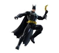 Mattel DC Premier Figurine articulée Batman Combinaison Furtive 16,5 cm Série 2, Super-héros avec 22 Points d’Articulation, Cape en Tissu, Support d’Armes et Accessoires, JNF56