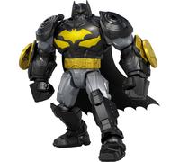 Mattel DC Premier Figurine articulée Batman en Armure de 16,5 cm, Lanceur de Dis