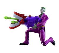 Mattel DC Premier Figurine articulée Le Joker 16,5 cm Série 1, Super-Vilain, 22 Points d’Articulation et Design soigné, Arme Dents claquantes, JMD97