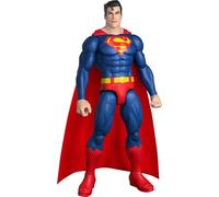 Mattel Figurine articulée Superman 30 cm - Costume rouge et bleu, cape en tissu, 7 articulations