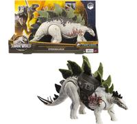 Mattel, dinosaure à la cheville Stegosaurus Giant Jurassic World avec dispositif de suivi, blanc