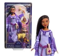 Mattel Disney Coffret Aventure Asha Du Royaume De Rosas, Poupée Articulée Avec Vêtements Amovibles, Compagnons Animaux Et Accessoires Inclus,dès 3 Ans, Accessoires peuvent varier HPX25