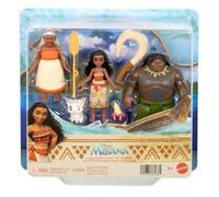 Mattel Disney Coffret de 3 Petites poupées Vaiana avec Vaiana, Maui, Le Demi-Die