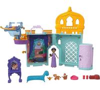 Mattel Disney Coffret Princesses Histoires à Empiler Palais de Jasmine avec Maison de poupée et Mini-poupée, 2 Amis et 8 éléments de Jeu, inspiré du Film Aladdin