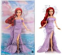 Mattel Disney Collector Ariel La Petite Sirène Poupée avec présentoir inspirée du film Disney 35th Anniversary