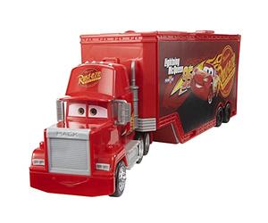 Mattel Disney et Pixar Cars Coffret Mack Transformable | Camion jouet 2-en-1 et station service avec lanceur, ascenseur, déco cinéma, HDC75