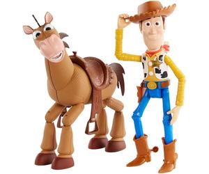 Mattel Disney et Pixar Toy Story 4 Woody et Pile-Poil | Pack de 2 figurines inspirées du film, échelle relative pour le jeu narratif, GDB91