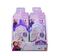 Mattel Disney La Reine des Neiges Château de Glace Surprise avec 4 Surprises, Dont Une Petite poupée, Un Coffret et 2 Accessoires (Les Personnages Peuvent Varier), JNL62