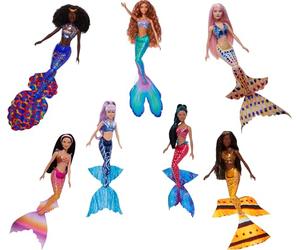 Mattel Disney La Petite Sirène Coffret 7 Sœurs Sirènes Avec Un Ensemble De 7 Poupées Avec Un Motif Et Une Queue De Sirène Uniques, À Collectioner, Jouet Enfant, Dès 2 Ans, HPT16
