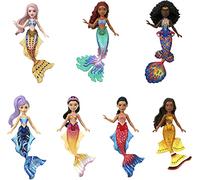 Ariel Sirène Avec Sœurs Sirènes Boîte 7 Poupées 9cm Original MATTEL HLX17