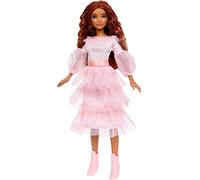 Mattel Disney La Petite Sirène Toys Poupée de collection Ariel avec cheveux rouges et robe rose, inspirée du film