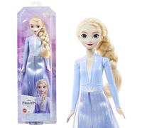 Mattel Disney La Reine des Neiges 2 Poupée Elsa avec tenue emblématique, chaussures, jupe, cape en tissu et accessoires, Jouet Enfant, Dès 3 ans, HLW48