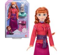 Mattel Disney La Reine des Neiges Anna Poupée & Figurine de Loup | 4 accessoires dont lit d'animal & couverture, cheveux tressés, inspiré par Disney Frozen Animaux d'Arendelle, JFG17
