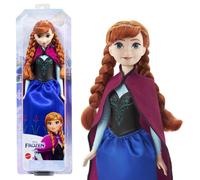 Mattel Disney La Reine des Neiges Poupée Anna avec tenue emblématique, chaussure