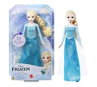 Mattel Disney La Reine des Neiges Poupée Elsa Chantante, Tenue Du Film Inclue, Version Instrumentale , À Collectionner, Jouet pour Enfant de 3 ans et Plus, HMG38