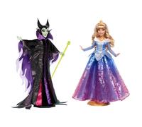 Mattel Disney Maléfique et Aurore Coffret de poupées collector inspirées du film Disney La Belle au Bois Dormant, cadeaux pour enfants et collectionneurs HPG10
